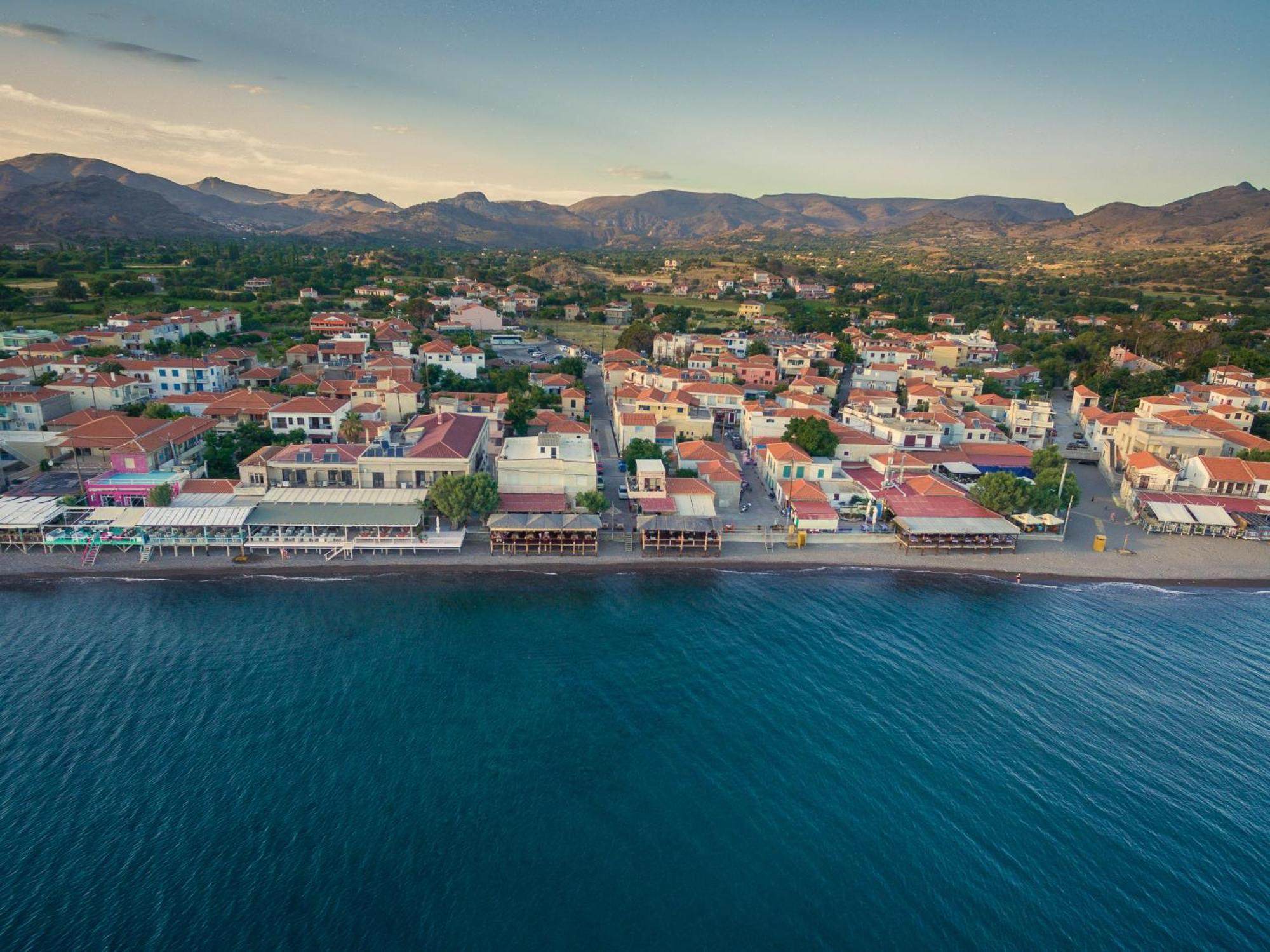 Galini Hotel Skála Eresoú Esterno foto